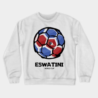 Eswatini Football Country Flag Crewneck Sweatshirt